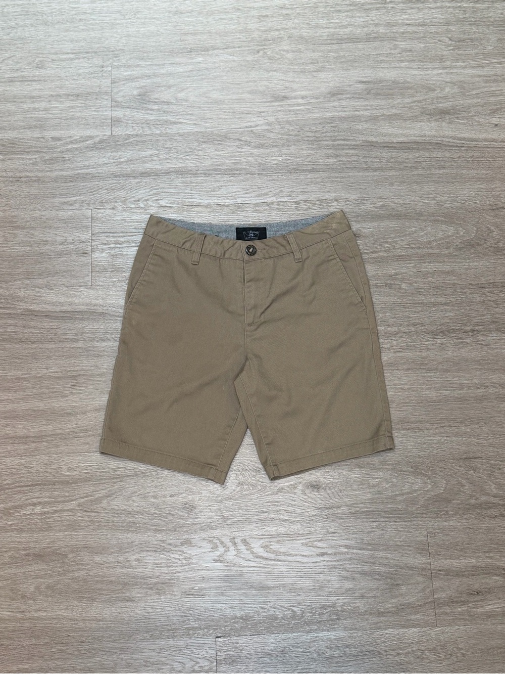 Slim Chino Blue Crown khaki short